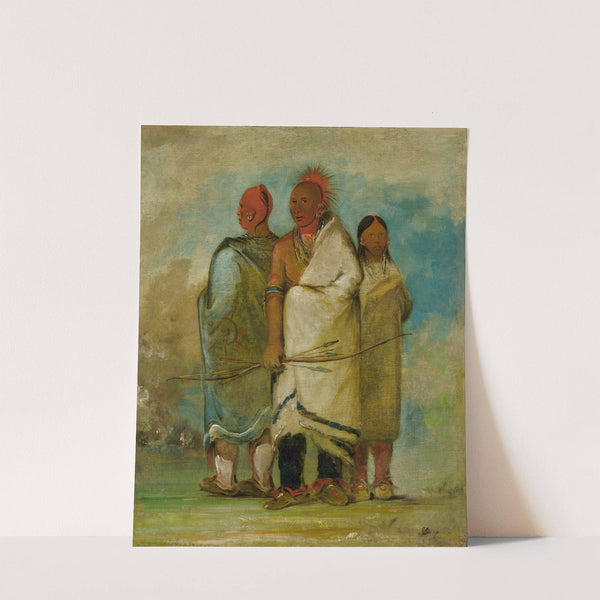 Three Fox Indians by George Catlin