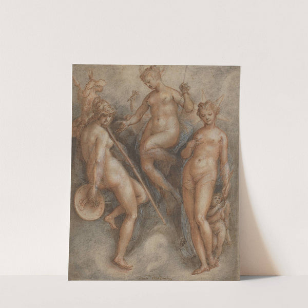 Three Goddesses - Minerva, Juno and Venus by Jan van der Straet