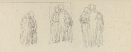 Three Groups of Figures (Parents and Children)