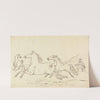 Three Horses and Stable Lad by James Howe