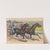 Three horses with jockeys running a harness race (1892) by Calvert Litho. Co