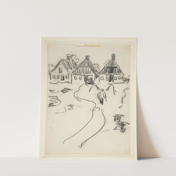 Three Houses (early 20th century) by Ernst Ludwig Kirchner