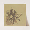 Three hovering putti by Gaspare Diziani