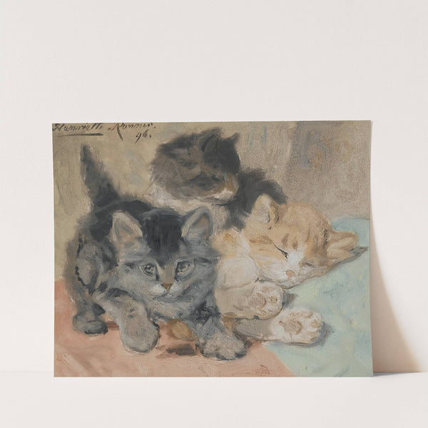Three Kittens by Henriëtte Ronner-Knip