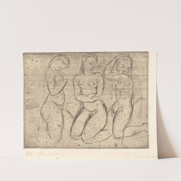Three Kneeling Women (Drei Frauen knied) (1913) by Wilhelm Lehmbruck