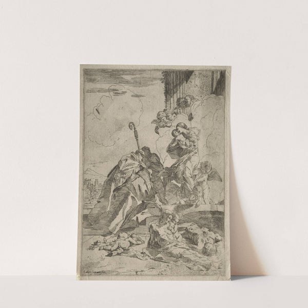 Three Lucchese Saints interceding with the Virgin for the Victims of the plague (ca. 1630–31) by Pietro Testa