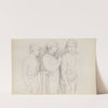 Three Male Figures, Three-quarter Length by John Flaxman