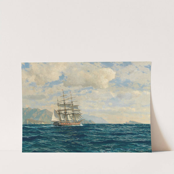 Three-Master in the Strait of Messina by Michael Zeno Diemer