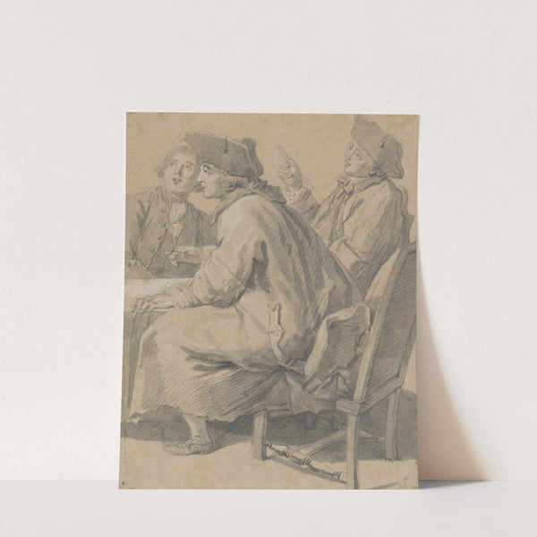 Three Men at a Table (1763) by Etienne Jeaurat