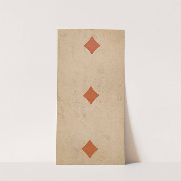 Three of diamonds (1850) by Carl Holdhaus