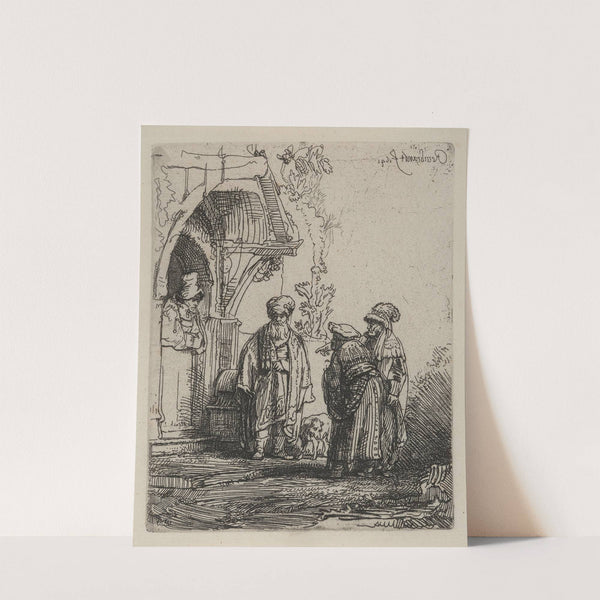 Three oriental figures by Rembrandt van Rijn