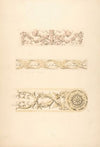 Three ornamental motifs in rococco style