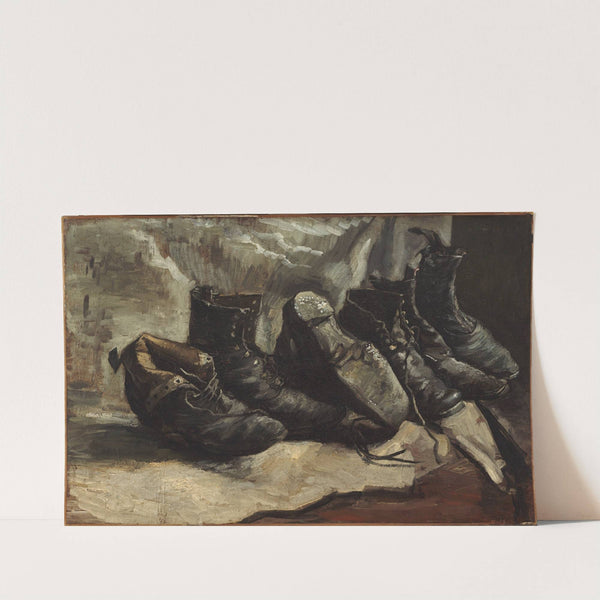 Three pairs of shoes (1886) by Vincent van Gogh