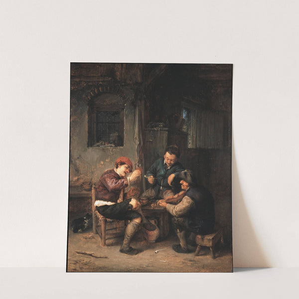 Three Peasants at an Inn by Adriaen van Ostade