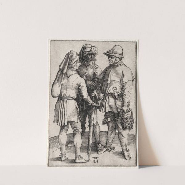 Three Peasants in Conversation (c. 1497) by Albrecht Dürer