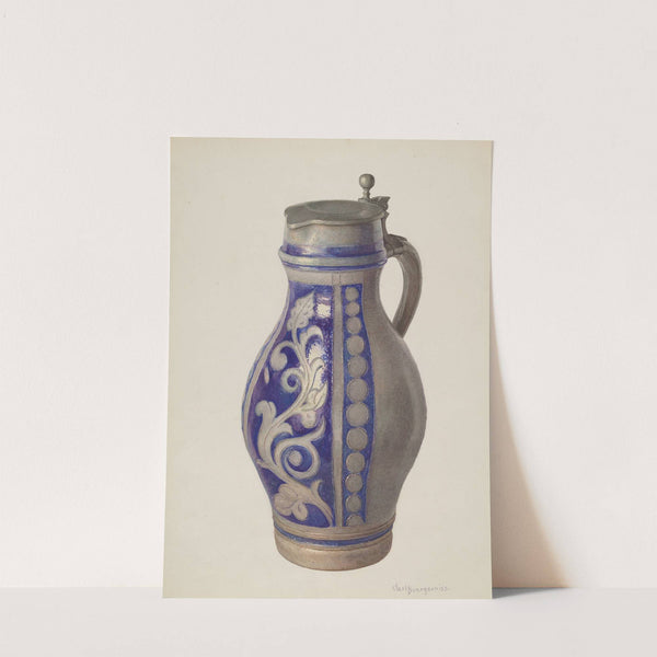 Three Quart Beer Pitcher by Carl Buergerniss