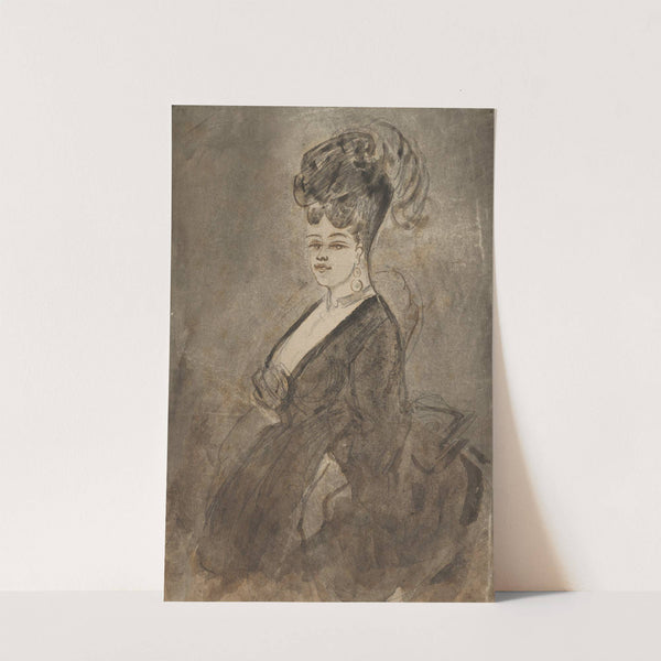 Three-Quarter Length Portrait of a Woman by Constantin Guys