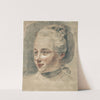 Three-Quarter View of the Head of a Girl, Turning to the Left by Johann Heinrich Tischbein the Younger