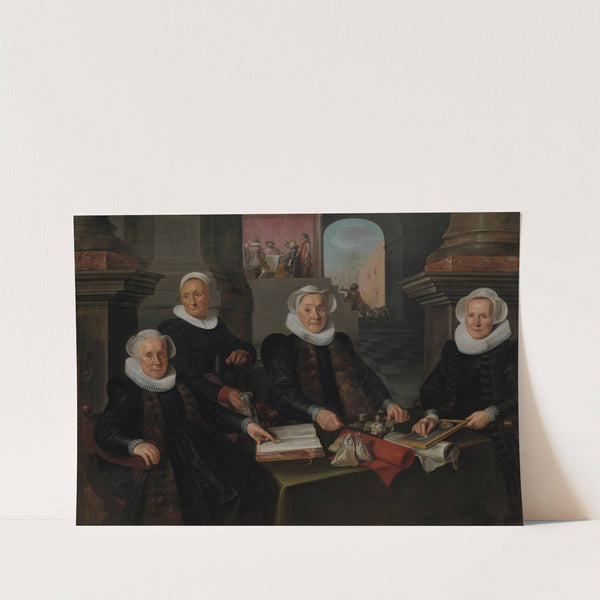 Three Regentesses and the ‘House Mother’ of the Amsterdam Lepers’ Asylum by Werner van den Valckert