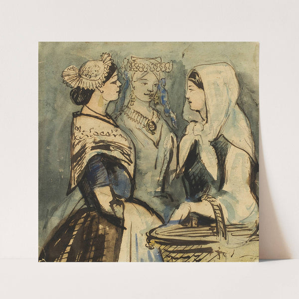 Three Servant Women by Constantin Guys