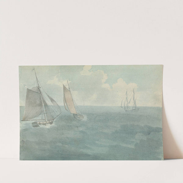 Three Ships at Sea by Thomas Bradshaw