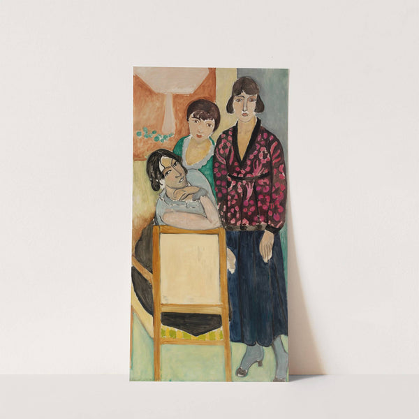 Three Sisters and ‘The Rose Marble Table’ (Les Trois soeurs à ‘La Table de marbre rose’) (1917) by Henri Matisse