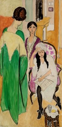 Three Sisters with an African Sculpture (Les Trois soeurs à la sculpture africaine) (1917)
