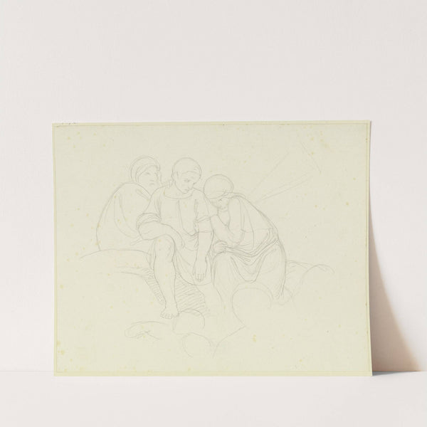 Three sitting figures by Eduard von Steinle