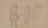 Three sketches of male nudes for the painting ‘Martyrdom of St. Matthias’