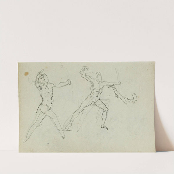 Three studies of a bowman by Théodore Géricault