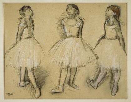 Three Studies of a Dancer in Fourth Position (1879-80)