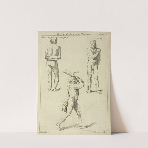 Three studies of male figures 2 by Peter Paul Rubens