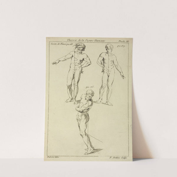 Three studies of male figures by Peter Paul Rubens