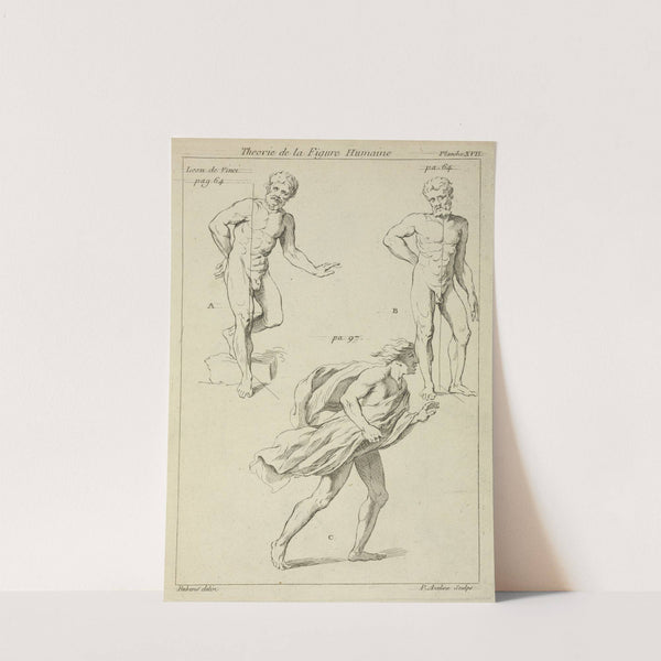 Three studies of the figure by Peter Paul Rubens