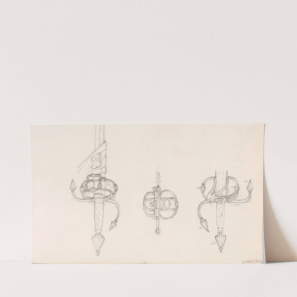 Three Swordhilts by Nicaise De Keyser