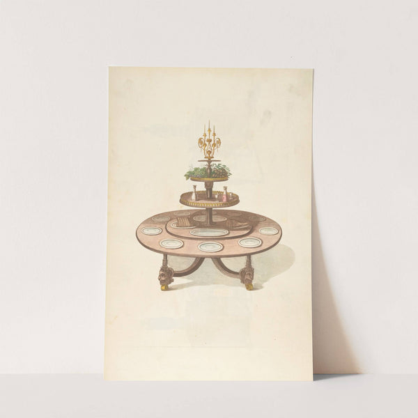 Three tiered dining table. by Thomas Sheraton