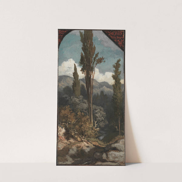 Three Trees, Italy (1871) by Elihu Vedder