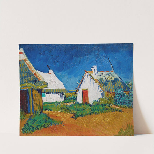 Three white cottages in Saintes-Maries (1888) by Vincent van Gogh