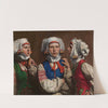 Three women in folk attires by Józef Smoliński