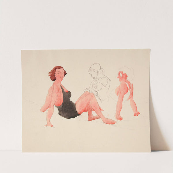 Three Women On the Beach, Provincetown (ca. 1934) by Charles Demuth