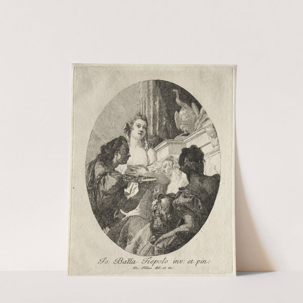 Three Women Presenting Gifts of Marc Anthony to Cleopatra (c. 1750) by Giovanni Domenico Tiepolo