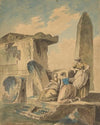 Three Young Girls by Ruins (ca. 1790)