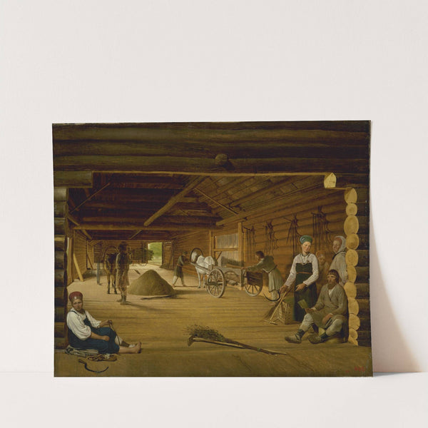 Threshing Barn by Alexei Venetsianov