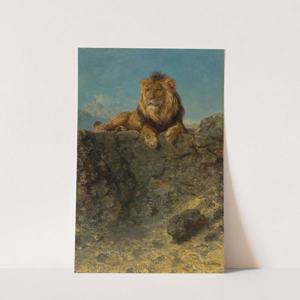 Throning Lion by Ludwig Knaus