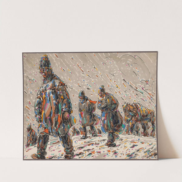 Through the Snow (1924) by Alfred Ost