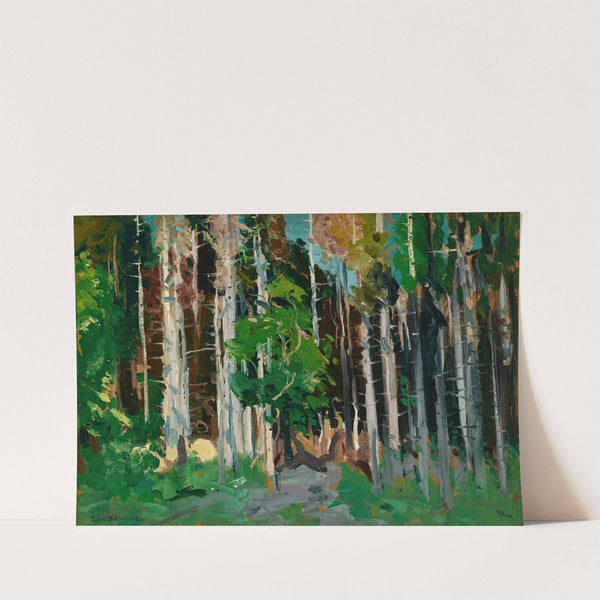 Through the Trees, Monhegan Island, Maine by George Wesley Bellows