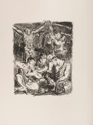 Throwing Dice before the Cross, plate 6 from the portfolio ‘Six Lithographs to the New Testament’ (1911)