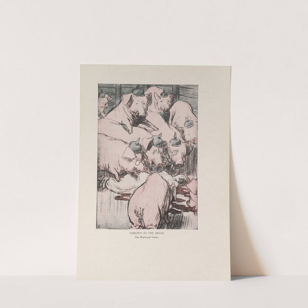 Thrown to the Swine (1916-1917) by Louis Raemaekers