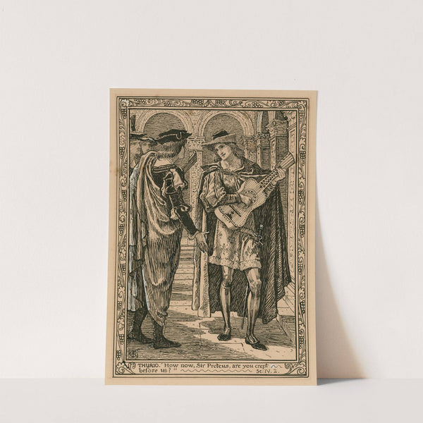 Thurio; ‘How now, Sir Proteus, are you crept before us’, sc. IV, 2 by Walter Crane