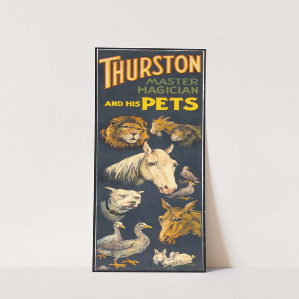 Thurston, master magician and his pets (1898) by The Otis Lithograph Co.